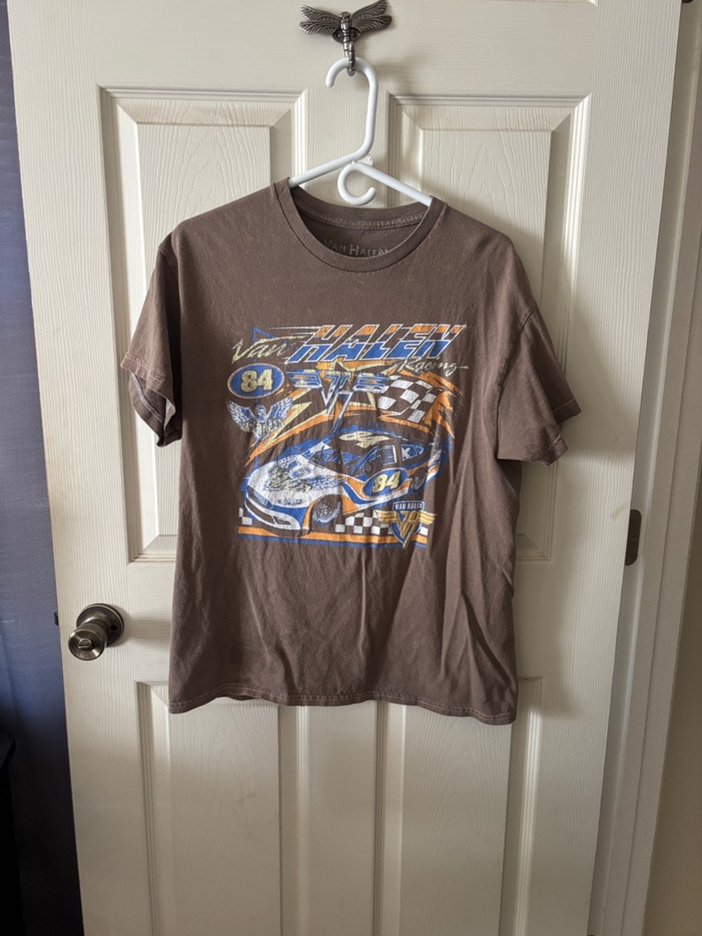 Van Halen Brown Racing Graphic Tee - Men's Short Sleeve